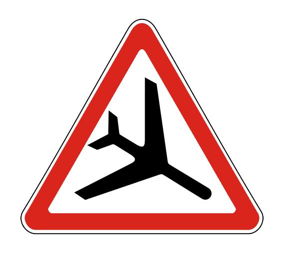 Знак 1.30 Низколетящие самолеты